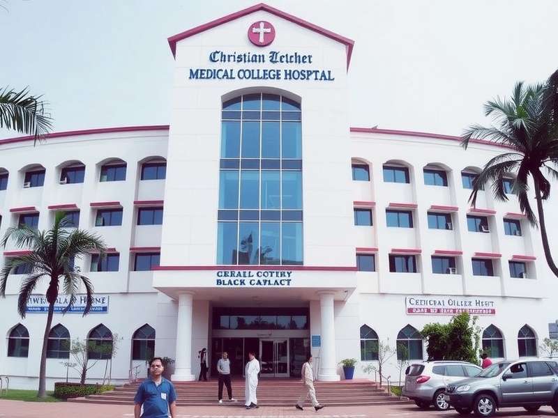 Map showing location of Christian Medical College Hospital in Ludhiana, Punjab